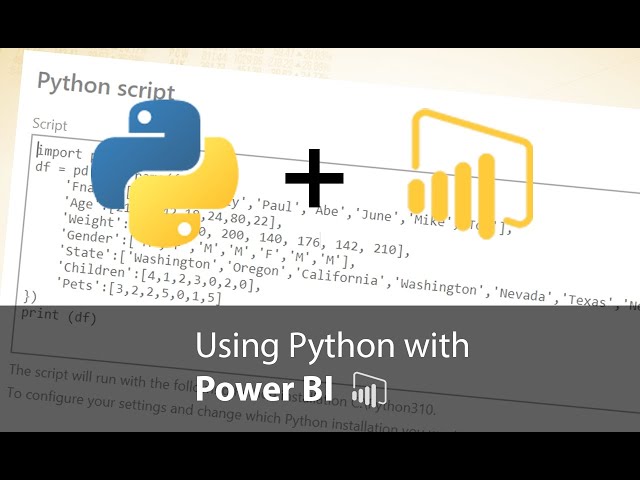 Using Python with Power BI