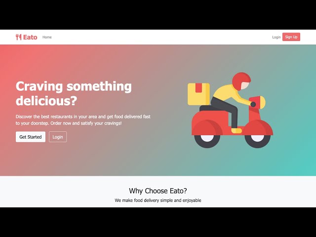 3 Way Food Delivery System in php | Eato | Core PHP