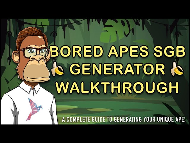 🍌 Bored Apes SGB 🍌 - NFT Generator Walkthrough! (BestFTSO)