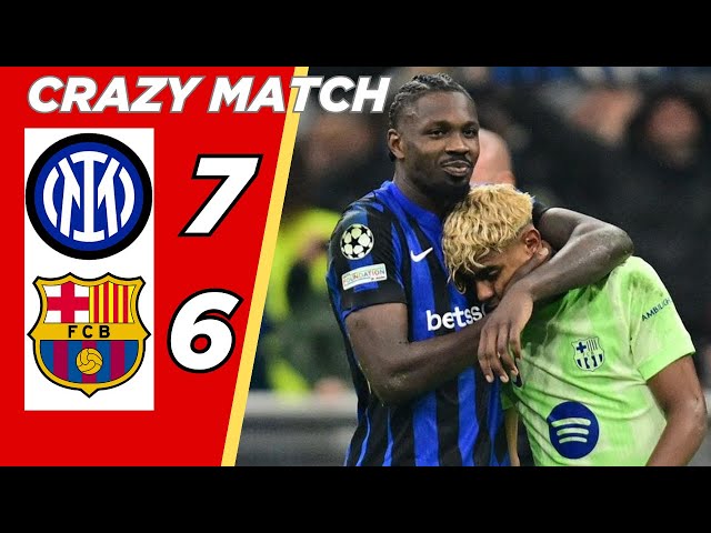 Inter de Milán vs. Barcelona 7-6 Semifinal 2025 | La mejor eliminatoria de la Champions League | ...