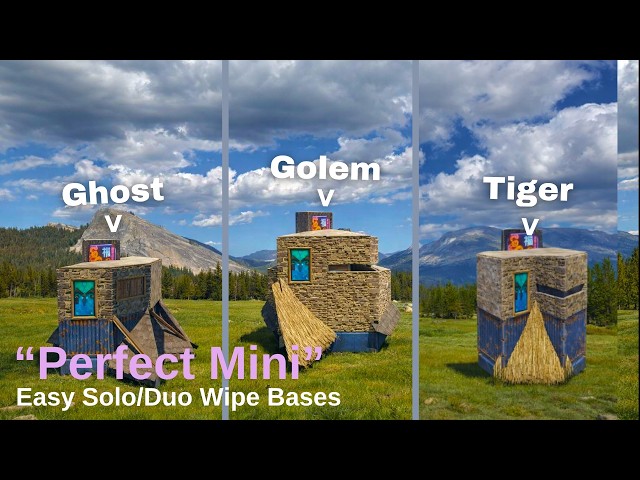 3 Tiny Solo/Duo Cabins for Wipe - Cozy Rust 2026 Base Design.