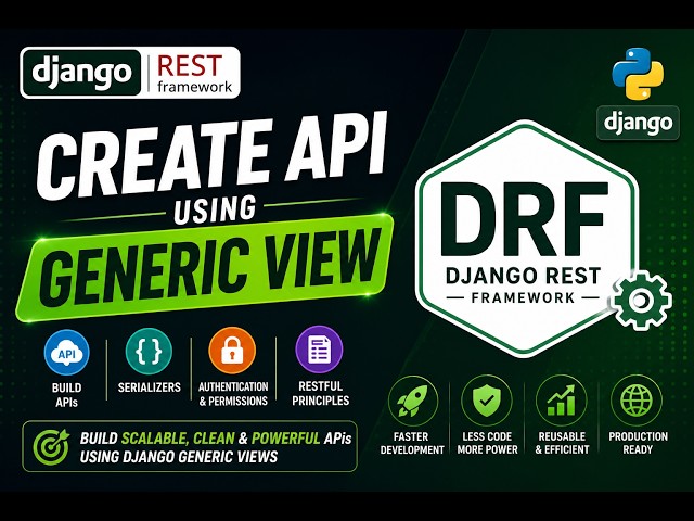 Class - 4: Create API using Generic View | DRF Turorial