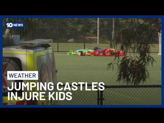 Jumping Castles Send Five Kids To Hospital As Wild Winds Hit NSW And Victoria | 10 News