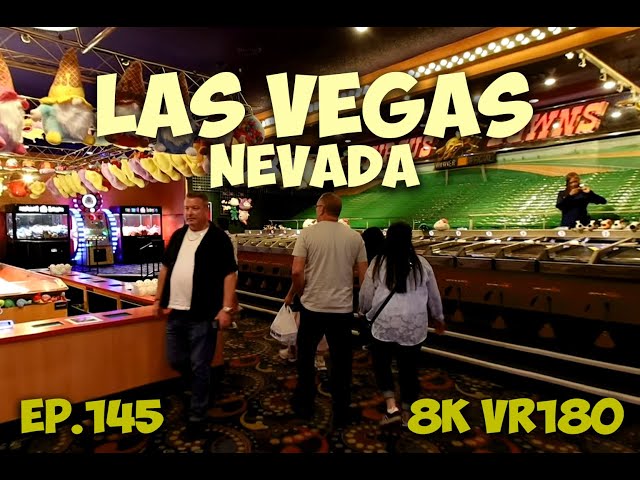 Ep.145 Las Vegas Nevada – Inside the Adventuredome and Midway at Circus Circus 8K VR180 3D Travel