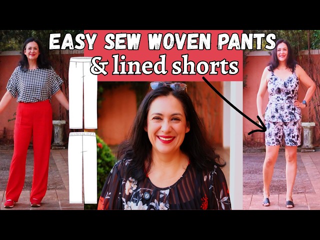 Lined shorts hack & dream pants. Gigi (Sinclair patterns). Fitting, muslin & sewing!
