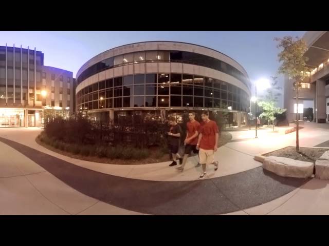 Western 360 - Weldon Library Exterior at night