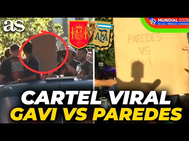 El pique PAREDES-GAVI llega a la VELADA DEL AÑO VI: la pancarta que arrasa en redes