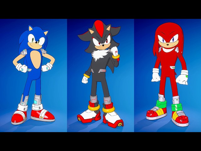 Sonic vs Shadow vs Knuckles in Fortnite