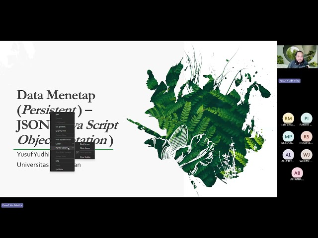 P13 - Persistent Data & JSON (Java Script Object Notation)