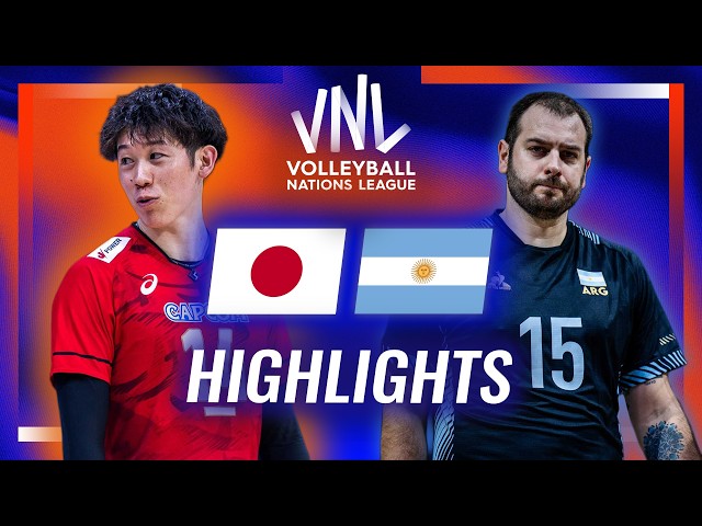 Japan 🇯🇵 vs. Argentina 🇦🇷 - Highlights | Week 3 | Men's VNL 2026