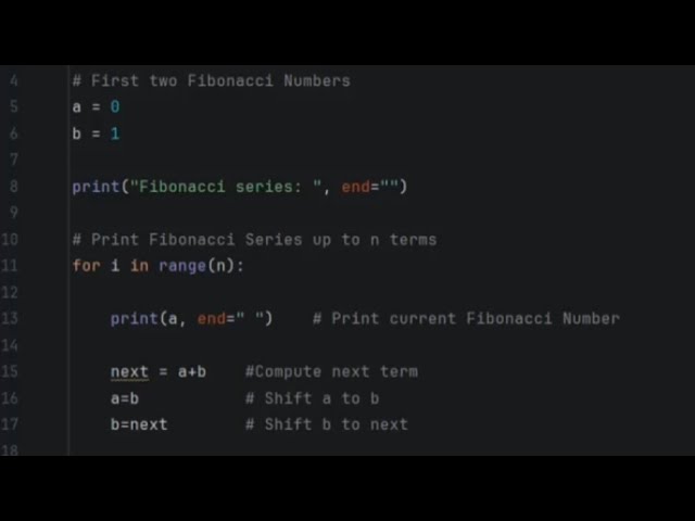 Write a program to print the Fibonacci series up to N terms? (Python)