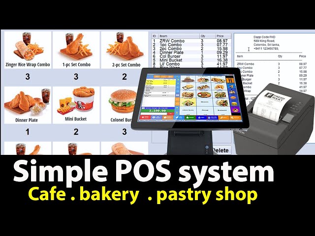 simple pos system for small business with Bill Printing in java | Touch screen  POS