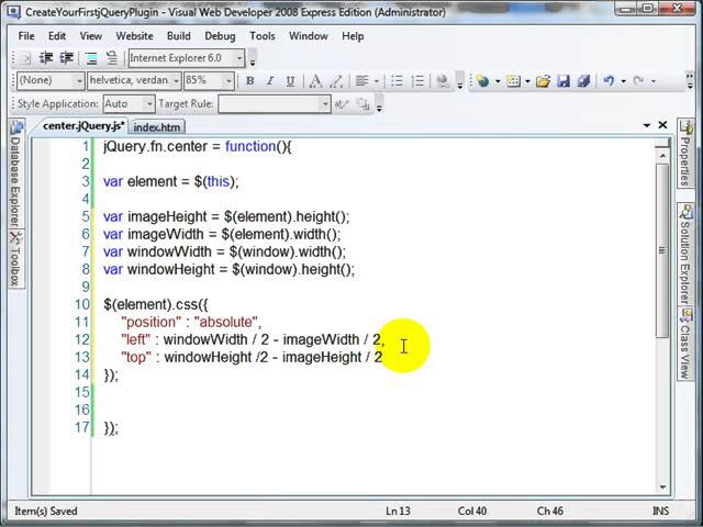 Create Your First jQuery Plugin