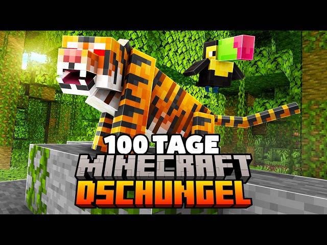 Ich überlebe 100 Tage Minecraft im Amazonas Regenwald!