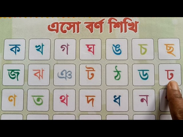 Consonants Learning | Banjonborno for kids | Alphabet Ka Kha Ga Gha | Let's Learn Bengali Bangla ...