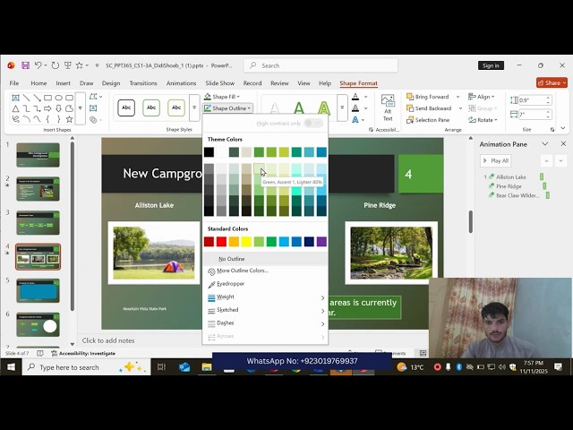PowerPoint Modules 1-3 Sam Capstone Project A | Mountain Vista State Park Camp