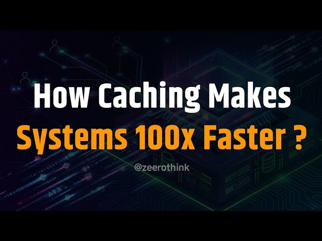 How Caching Makes Systems 100x Faster | Caching Explained for Developers | zeerothink 