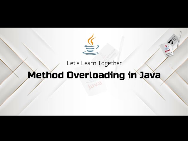 Java Method Overloading Mastery: Crafting Versatile Code with Multiple Perspectives