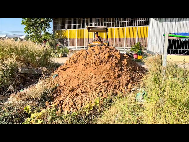 Start a new project Landfill Flooded forestry !! Bulldozer Push soil with 5ton Trucks