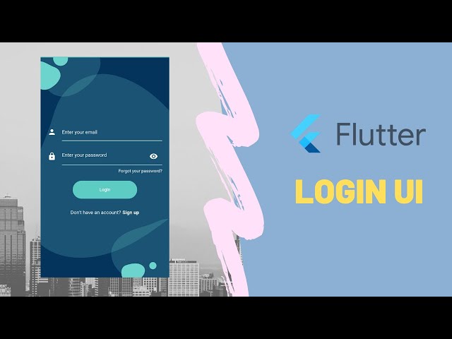 Login Screen UI | Flutter Tutorials | Speed Code | VS Code