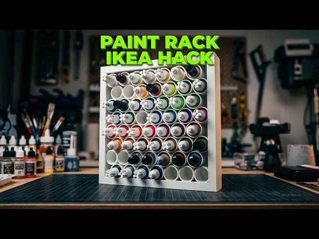 IKEA Sannahed Hack: Picture Frame to Paint Rack