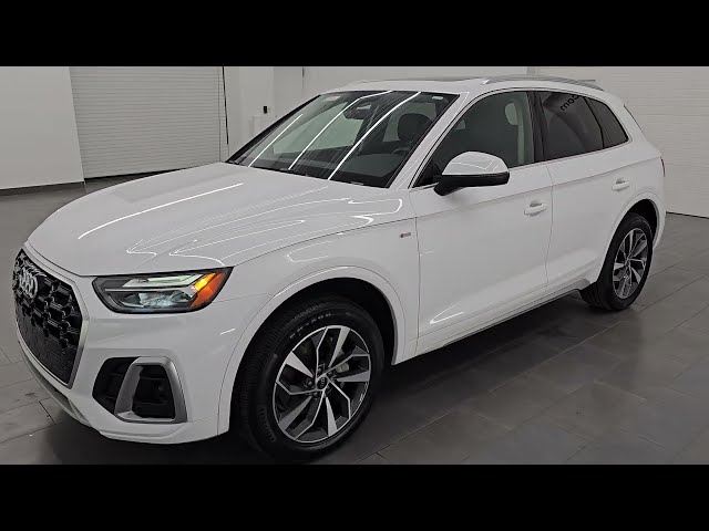 2024 AUDI Q5 PREMIUM PLUS QUATTRO S LINE ARKONA WHITE 4K WALKAROUND 16316Z
