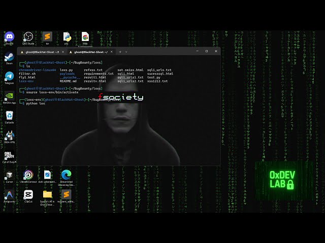 Ethical Hacking | Scan SQL Vulnerabilities with Python | Using Loxs & Dorks Scanner by 0xDev.