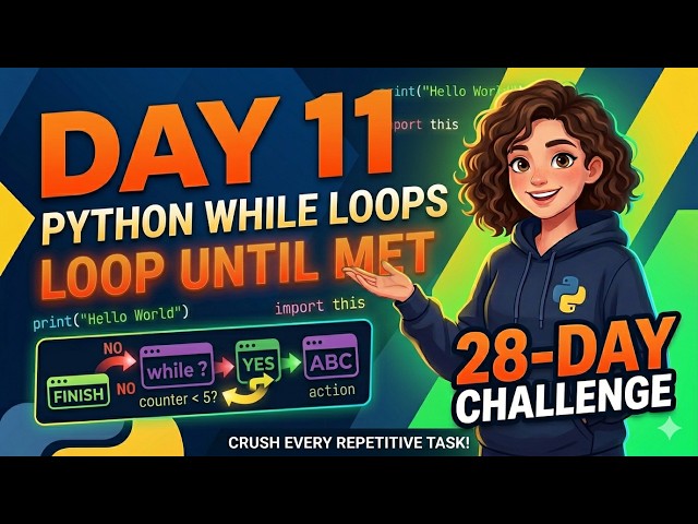 Python While Loops Tutorial: Loop Until a Condition is Met (Day 11)