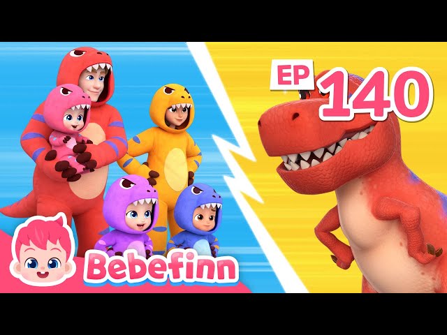 🦖↗️ Move Like the T-RexㅣEP140ㅣSong for KidsㅣBebefinn Nursery Rhymes