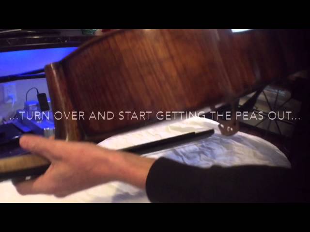 How to clean the inside of a cello.