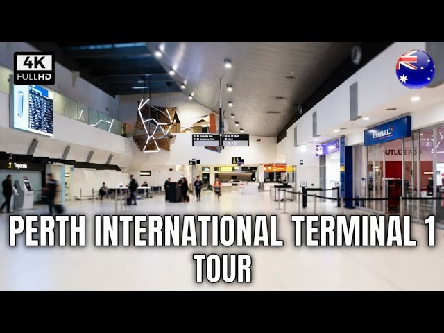 Perth Airport Terminal Tour 4K | International Departures Complete Walkthrough