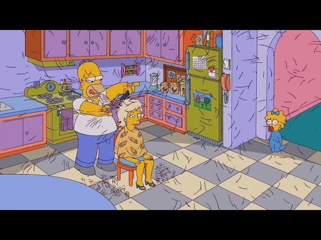 The Simpsons Homer opens a beauty salon