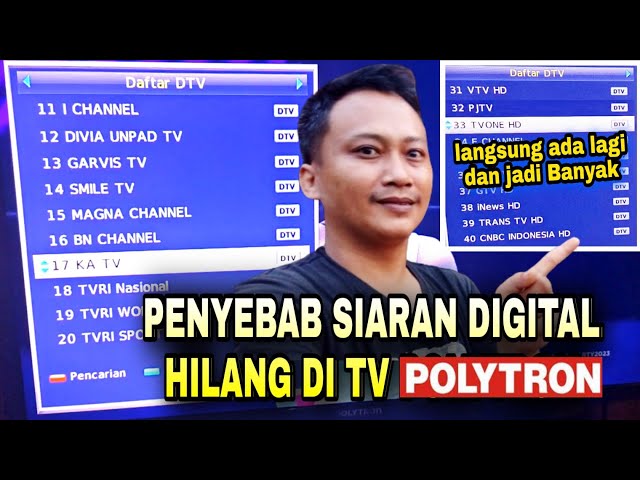 Cause of POLYTRON Digital TV Program Not Found or No Signal