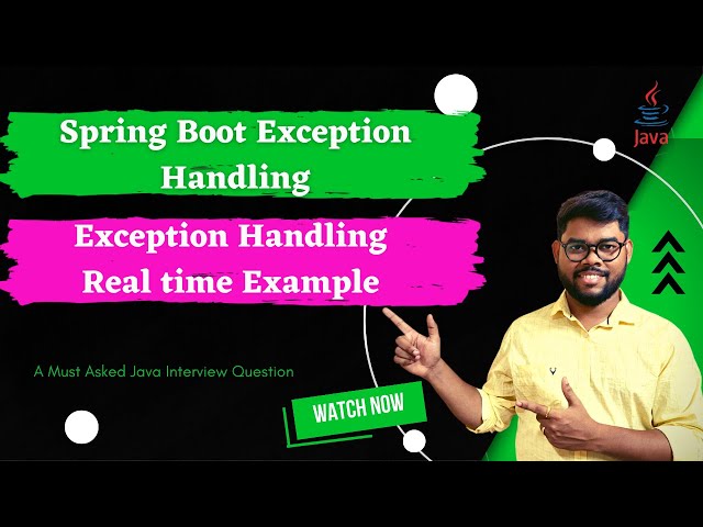 Exception handling in spring boot | Real time exception handling