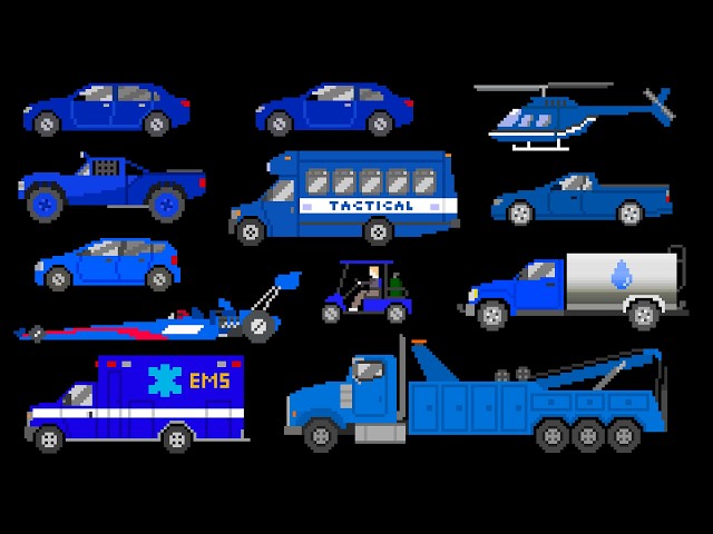 Blue Vehicles - The Kids' Picture Show