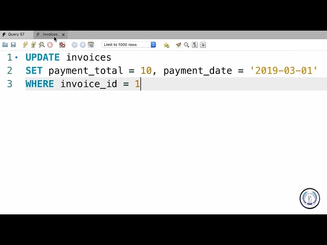 32 - Updating a Single Row (sql)