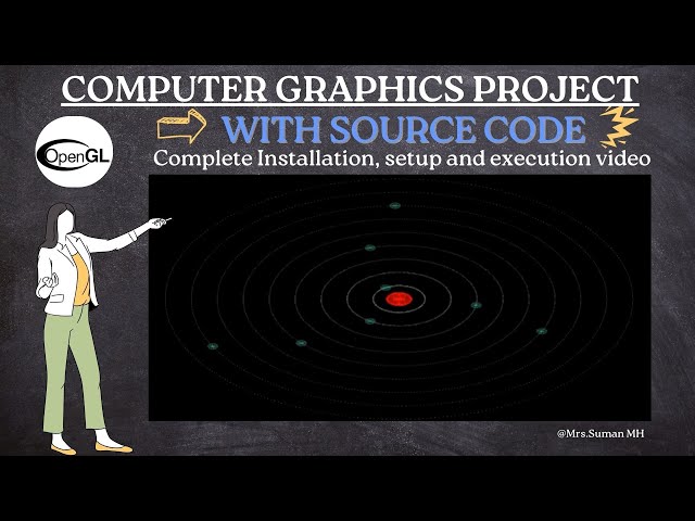Solar System | OpenGL Project | Computer Graphics Project | With Source Code