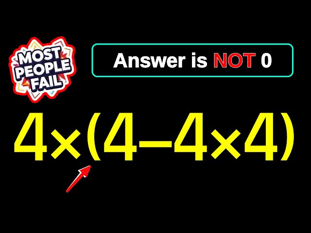 Most People Get This Simple Math Question Wrong!