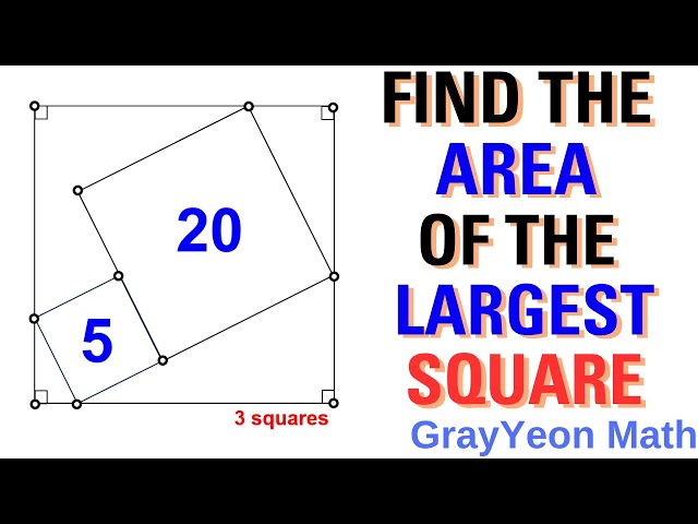#geometryskills #mathpuzzles #importantgeometryskillsexplained  the area of the largest square