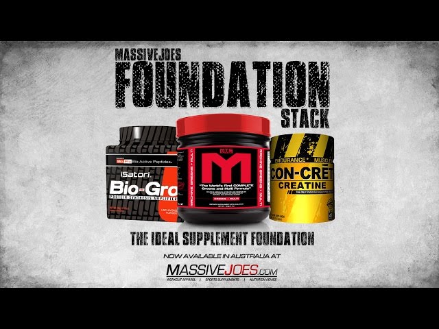 MassiveJoes Foundation Supplement Stack - MassiveJoes.com RAW REVIEW Bio-Gro Greens + Multi Con-Cret