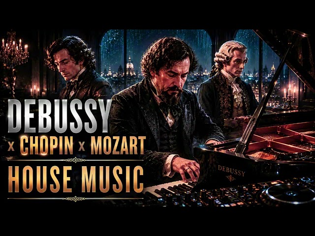 Debussy (Chopin x Mozart) House Music Mix – Elegant Piano & Cinematic Atmosphere