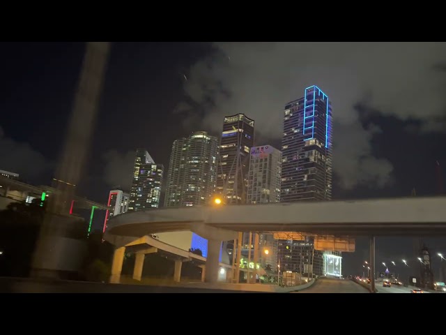 Stock Video Of Driving In Miami At Night. Free To Use How You Like