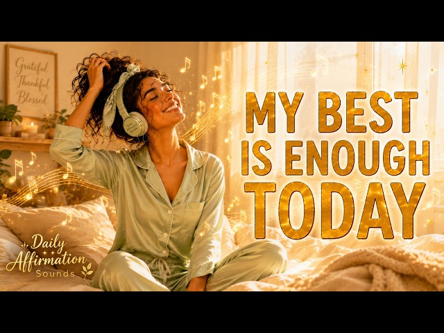Your Best Is Enough Today 💛 Morning Affirmations for Self-Compassion & Gentle Confidence | Afrobeat