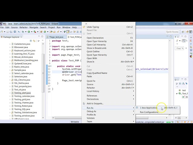 Selenium -  Page Object Model.
