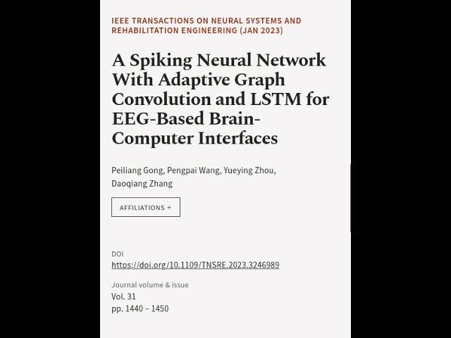 A Spiking Neural Network With Adaptive Graph Convolution and LSTM for EEG-Based Brain... | RTCL.TV