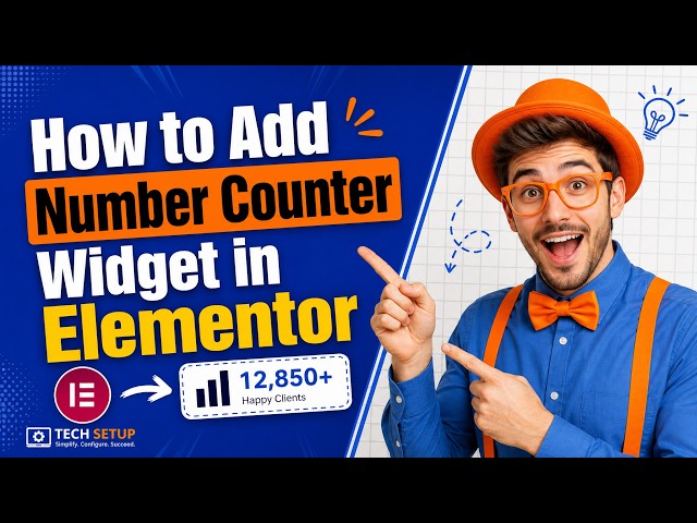 How to Add a Number Counter Widget in Elementor