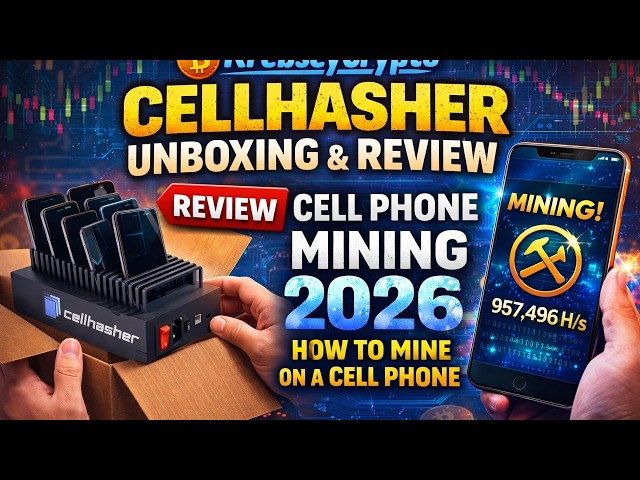 Cellhasher Unboxing | Cell Phone Mining 2026 | How to Mine on a Cell Phone | Cell Phone Mining Rig