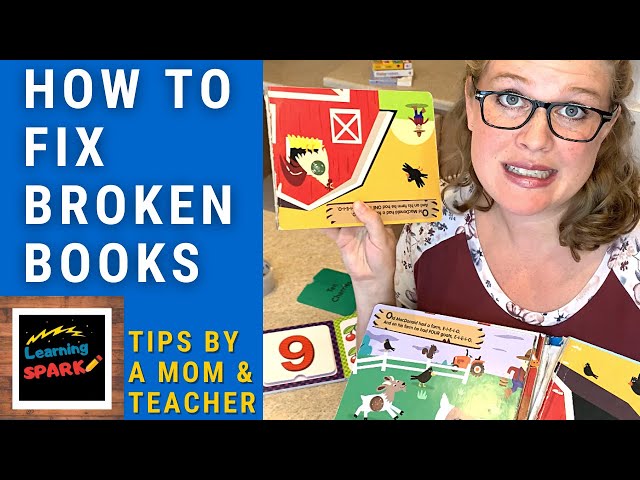 How to Fix Broken and Torn Books: A Teacher Mom's Easy Guide