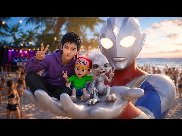 Ultraman ကြီးနဲ့ သူငယ်ချင်းတွေ ဖြစ်ခဲ့ကြတယ် | I became Friend with Ultraman in GTA V