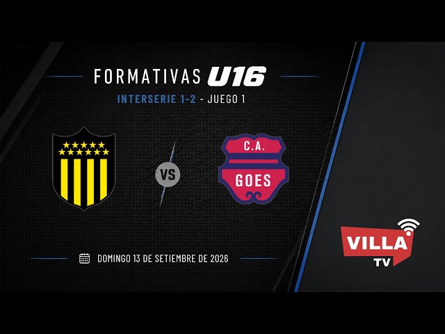 Peñarol 🆚 Goes  |  Formativas U16 | Interserie 1-2 | Cuartos de Final | Juego 1